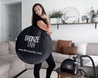 Pop Up Spray Tan Tent Waterproof Portable Booth Carrying Case Bronze Salons Self