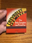 Chevrolet 1936 Matchbook With 11 Out Of 11 Matches Ad Book Oversize Vintage Rare