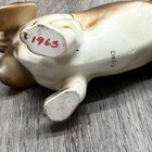 Basset Hound Dog Porcelain Ceramic 8 Inch Figurine Japan E2413 On Bottom 1965