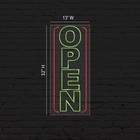 Open Sign For Business Displays   Led Flex Neon   13 w X 32 h X 1 d