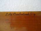 Vintage Large Wooden Cedar     Lake Cumberland Ky   Souvenir Trinket Box