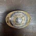 Vintage Johnson Johnson Fire Brigade Belt Buckle Sherman Texas