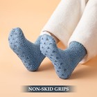 Premillow Slipper Socks For Women - Fuzzy Socks For 3 Pairs Solid Color  6-10