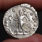 Septimius Severus Denarius Winged Victory 197ad Ancient Roman Empire Silver Coin