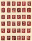 Qv Sg43 - Sg44 1d Penny Red Complete Set Plates 71-224  Ex Pl77 225 150 Stamps 6