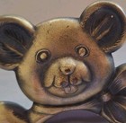 Vintage Hallmark 1981 Teddy Bear Photo Frame Baby Shower Gift Picture 