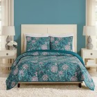  Peacock Garden 3-piece Quilt Set  Full  Queen