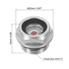 2 X Air Compressor Oil Sight Glass M18 1 5 Aluminum Oil Liquid Level Gauge