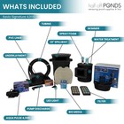 Half Off Ponds Savio Signature 4 000 Gph Pump Pond Kit 15  X 20  Pvc Pond Liner