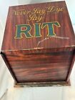 Antique Rit Countertop Cabinet Display Advertising Country Store Missing Drawers