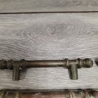 6 Antique Hardware Drawer Pull Cabinet Handle Mid Century Modern Brass 3   1