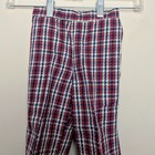 Vintage 70s Sears Kids Flare Pants Bell Bottoms Check Plaid Red Toddler 3t 
