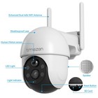 4mp Solar battery Wireless Security Camera System Wifi Outdoor 4 3   Monitor Lot