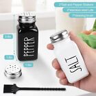 Salt And Pepper Shakers Set Cute Salt Shakers Vintage Glass Black And White