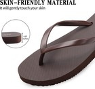 Slim Flip Flops For Women Beach Rubber Shower Shoes Basic Thong Sandals