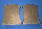 Antique Abraham Lincoln Cast Iron Bookends History President  br7 