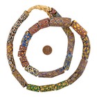 Antique Venetian Millefiori African Trade Beads  20688 10mm Ghana Multicolor