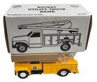 Ertl 1 34 Scale Rec Bucket Utility Truck Bank Diecast Brand New With Box