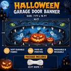 7 X 16 Ft Halloween Garage Door Cover Decorations  Giant Monster Mouth Haunted