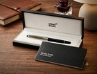 Mb Meisterst  ck Solitaire Dou   Sterling Silver Gold-plated Fountain Pen With Box