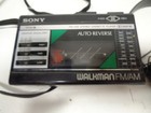 Sony Walkman Wm-f18 Vintage Cassette Player Am fm Radio Auto Reverse Black