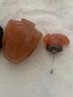 Very Fine Old Chinese Hand Carved Agate Carnelian Snuff Bottle