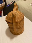 Vintage 2-tier Miniature Bamboo Chinese Wedding Basket