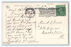 1917 P    L  E  Station And Terminal Annex Trolley Cars Pittsburgh Pa Postcard
