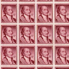 Scott  1046 John Jay 15 Cents Liberty Series Sheet Of 100 Stamps - Mnh