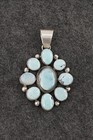 Turquoise   Sterling Silver Pendant And Earrings Set - Bobby Johnson
