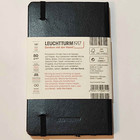 Leuchtturm1917 A6 Black Hardcover Lined Notebook Journal 187 Numbered Pages