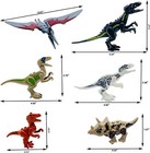 20 Pcs Dinosaur Building Block Toys Sets For Kids 6-7-8 Year Old Boys Green