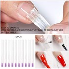 Fiberglass Nail Extension Kit With Building Gel For Strong  Smooth Nails