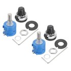 2 Set 3590s-2-502l Rotary Potentiometer  Precision Multi Turn Wirewound 5kohm