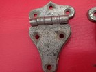 Lot Of 6 Antique Refrigerator Ice Box Freezer Hinges 3 8  Off Set Nickel Finish
