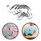 4pcs Animal Stainless Steel Cookie Cutters Elephant Shape Cake Fondant Biscuit
