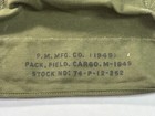 Wwii Korean War M1945 Field Pack Cargo Lower Pouch Dated 1949 Us Army