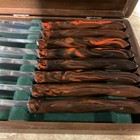 Rare Cutco 1758 Model  Vintage Set Of 8 Steak table Knives  New In Original Box 