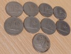 Malaysia 20 Sen Coins X9