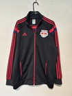 New York Red Bulls Mls Soccer 2013 Adidas Black Track Jacket Men s Size Xl Ss25