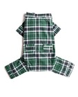 Fab Dog Flannel Dog Pajamas  Green Plaid  Cotton  Size 16 Or 20  Free Shipping