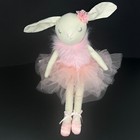 Inspired By Jewel Ballerina Bunny Rabbit Cotton Plush 18  Stuffed Doll Pink Tutu