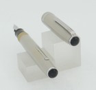 Esterbrook Pastel Grey   Chrome Fountain Pen - 1551 Medium Nib - 1950 s