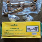 Vintage Nos Coronet Faucet Fig 320 Wall Mount Adjustable Chrome Brass Nib Retro