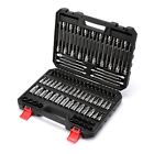 107 Pcs Bit Socket Set 1 4  3 8  1 2  Drive Torx extra Long  Sae metric