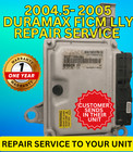2004-2005 Silverado Sierra Ficm Lly Chevrolet Gmc Duramax 6 6 Repair Service