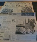 Boston Traveler - Johnson Takes Over November 26  1963