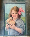 Antique Victorian Scrapbook Album 1800 Ephemera Post Cards Advertising Cards Etc