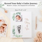 Baby Memory Book - First 5 Years  Footprint Kit  Gender Neutral Photo Album