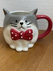 Pair Of Adorable 3d Cat Kitten Coffee tea Mugs Cups Read Discription For Details